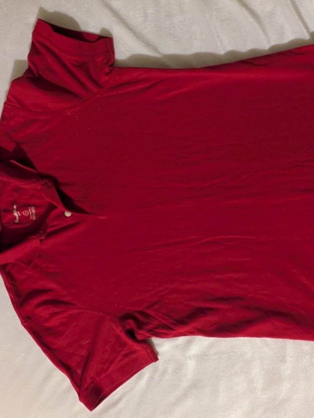 Goodfellow Mens Loring Polo Shirt Medium Red